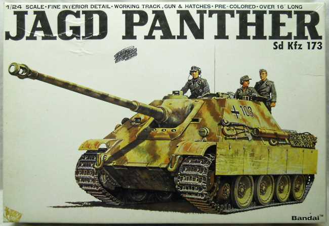 Bandai 1/24 Jagd Panther Sd.Kfz. 173 / Jagdpanther, 8272 plastic model kit